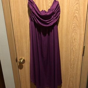H&M strapless ruched dress